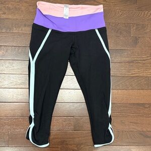 Ivivva by Lululemon Girls Leggings Capri Crop Size 10 Gymnastics Dance